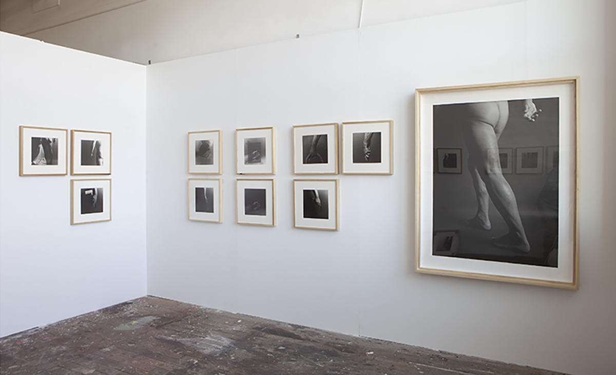 Photographs on a wall